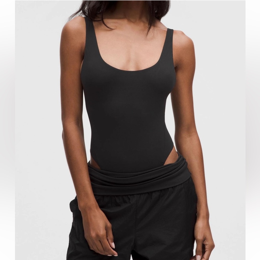 Lululemon Wundermost Ultra-Soft Nulu Mesh Scoop Back Sleeveless Thong Bodysuit
